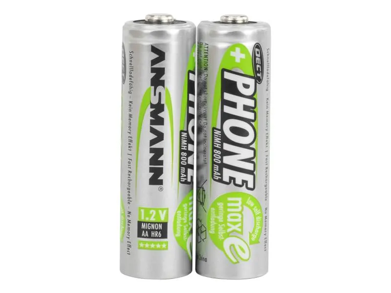 Ansmann Akku 2x AA 800 mAh für DECT-Phones Ansmann Akku 2x AA 800 mAh für DECT-Phones