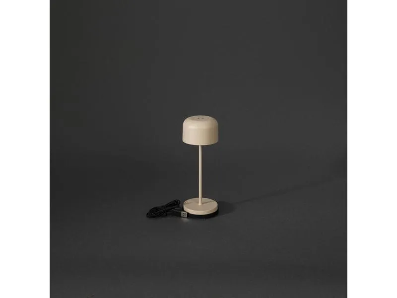 Konstsmide Tischleuchte Lille Mini USB, 2200 / 2700 K, 2.2 W, Sand