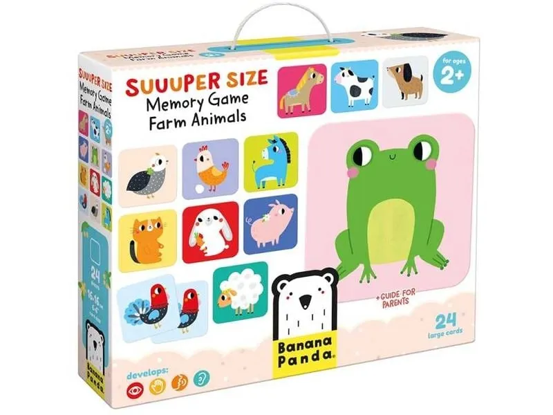 Banana Panda Memo-Spiel Suuuper Size Farmtiere Banana Panda Memo-Spiel Suuuper Size Farmtiere