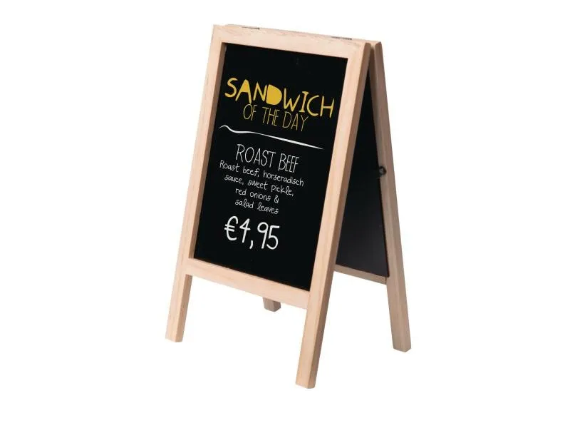 Securit Minikreidetafel Mini 25 x 15.2cm 2 in 1, Hellbraun/Schwarz Securit Minikreidetafel Mini 25 x 15.2cm 2 in 1, Hellbraun/Schwarz