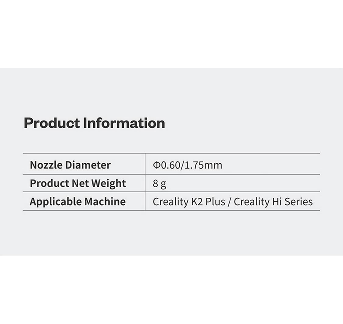 Creality Creality x Phaetus Silizium-Düse 0.6 mm