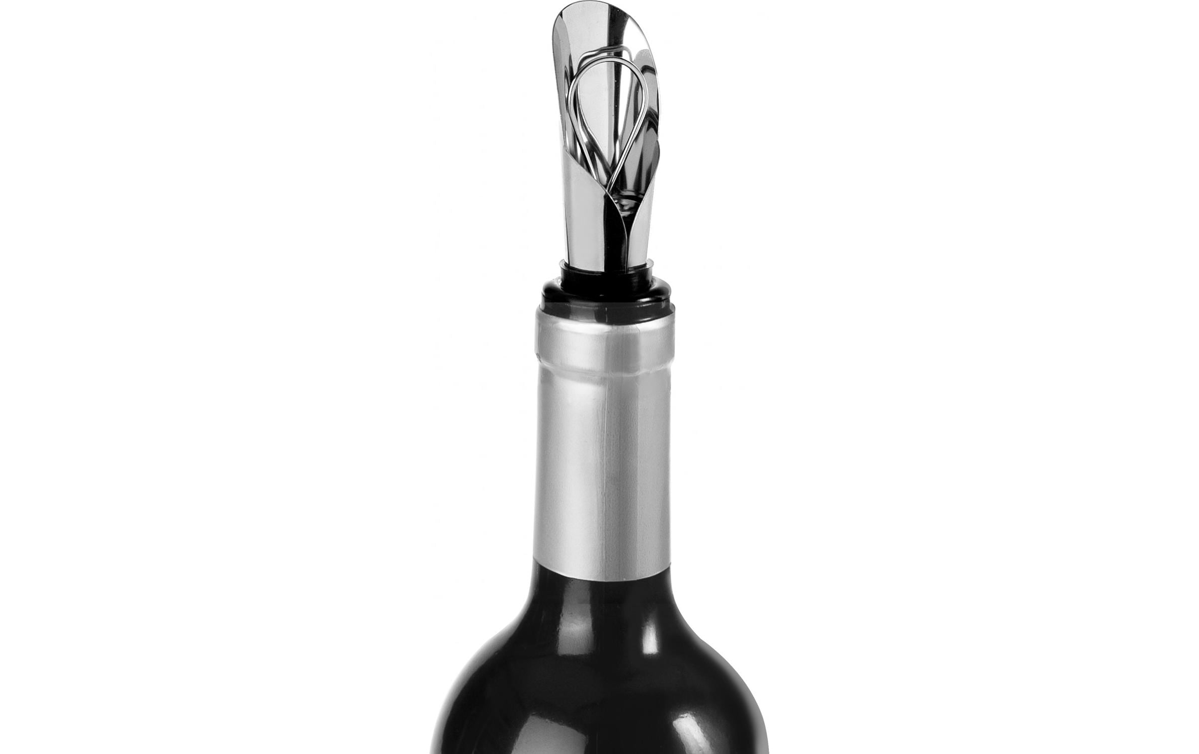 Ibili Weinausgiesser mit Deckel Edelstahl 8 cm Schwarz