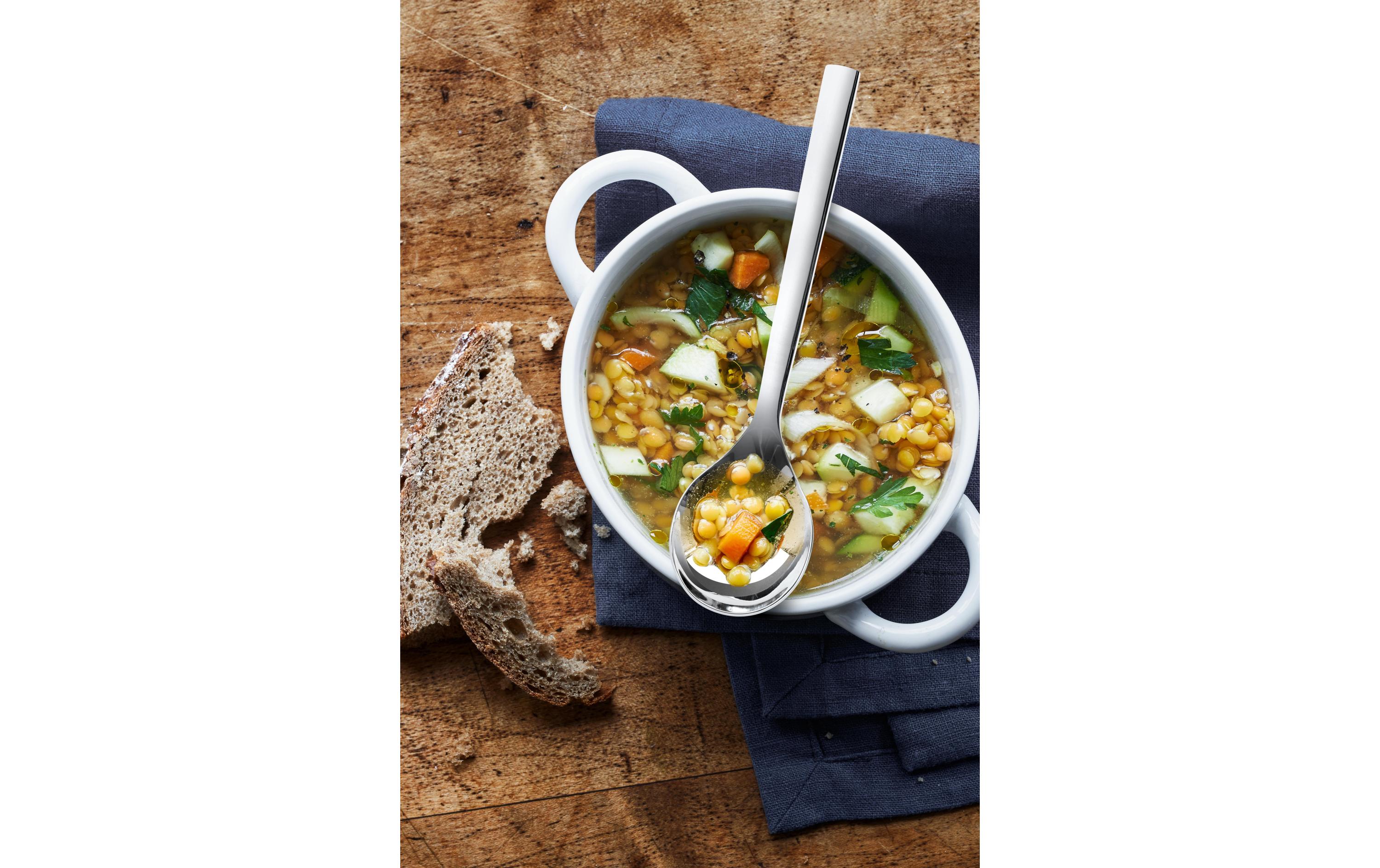 WMF Suppenlöffel Nuova 6 Stück, Silber