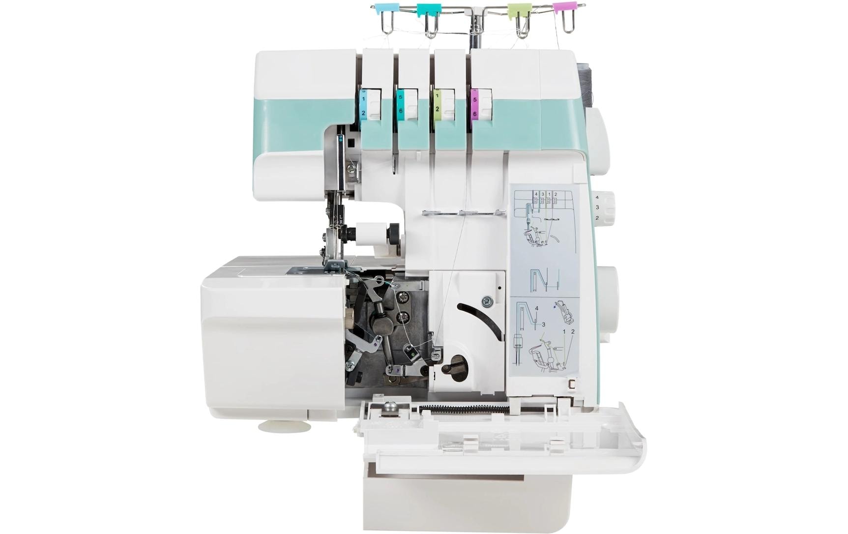 Medion Nähmaschine Life Overlock SO90 Weiss/Türkis