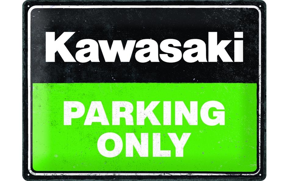 Nostalgic Art Schild Kawasaki 40 cm x 30 cm, Metall