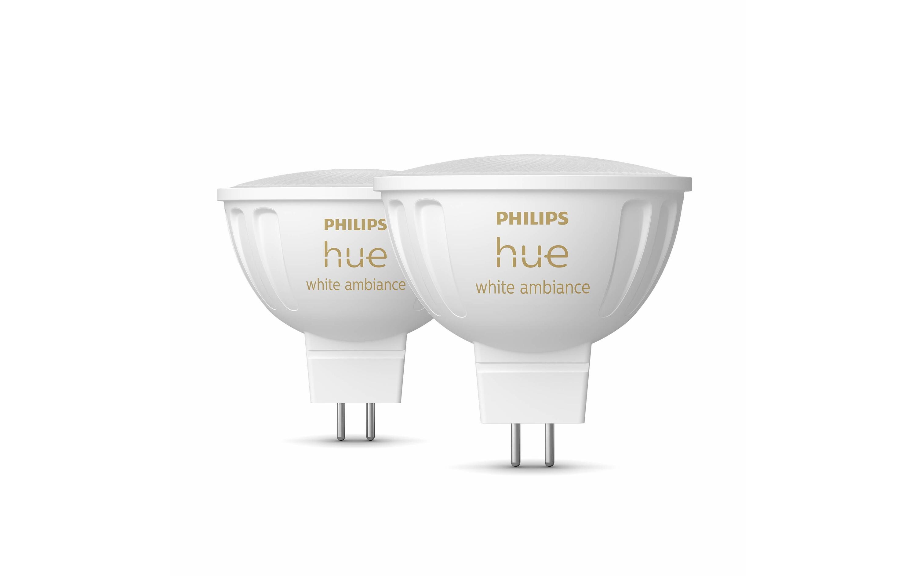 Philips Hue Leuchtmittel White Ambiance MR16 Doppelpack 400 lm Philips Hue Leuchtmittel White Ambiance MR16 Doppelpack 400 lm
