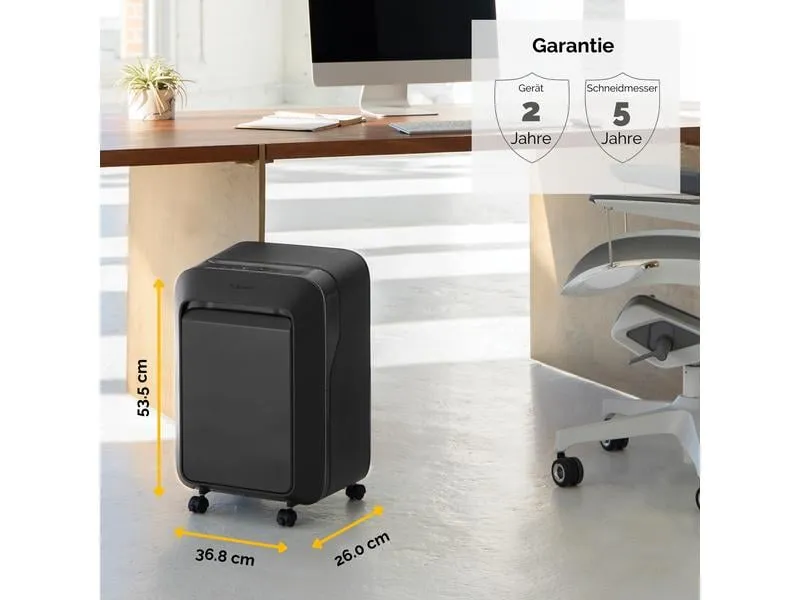 Fellowes Aktenvernichter LX211 P-5, 15 Seiten, Schwarz Fellowes Aktenvernichter LX211 P-5, 15 Seiten, Schwarz