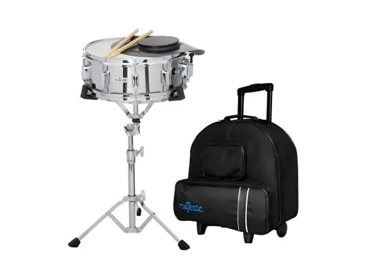 Majestic 14DC Snare-Drum-Set mit Trolley 14 Zoll Majestic 14DC Snare-Drum-Set mit Trolley 14 Zoll