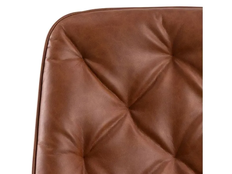 AC Design Bürostuhl Erik, mit Polsterrücken und Armlehnen, Cognac AC Design Bürostuhl Erik, mit Polsterrücken und Armlehnen, Cognac