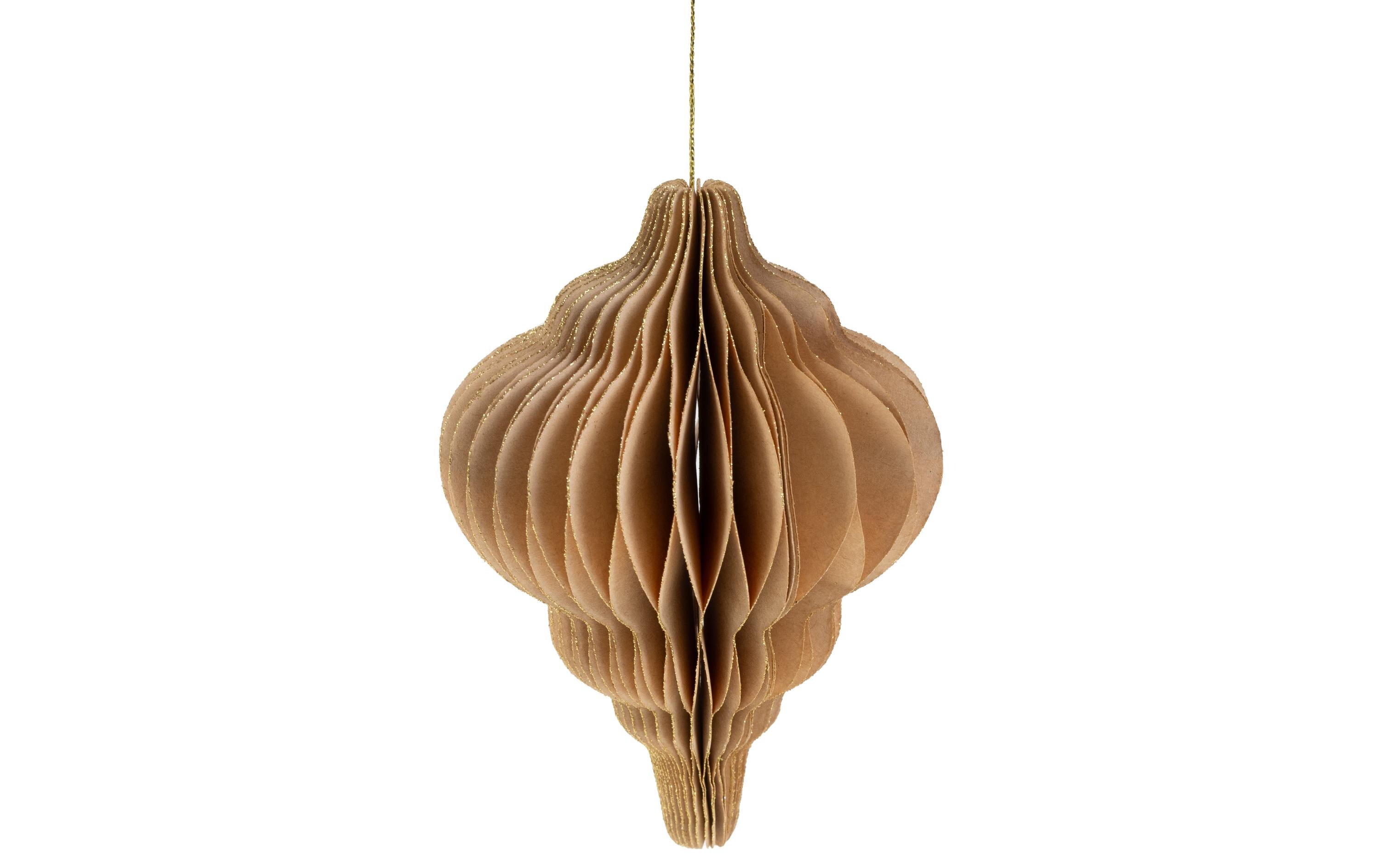 COCON Aufhänger Weihnachtsdeko 6er-Set, Hellbraun