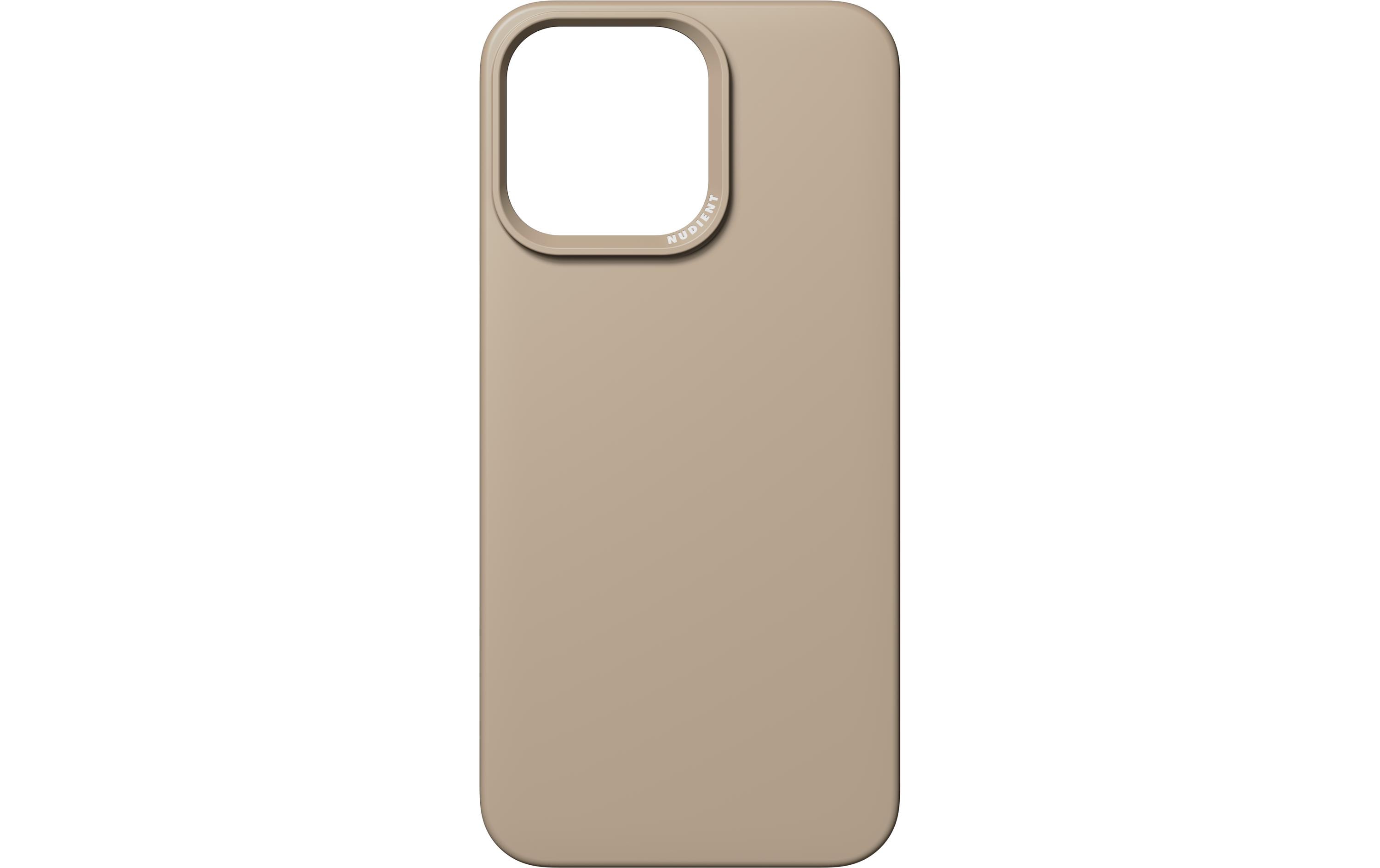 Nudient Back Cover Thin Case MagSafe iPhone 15 Pro Max Clay Beige