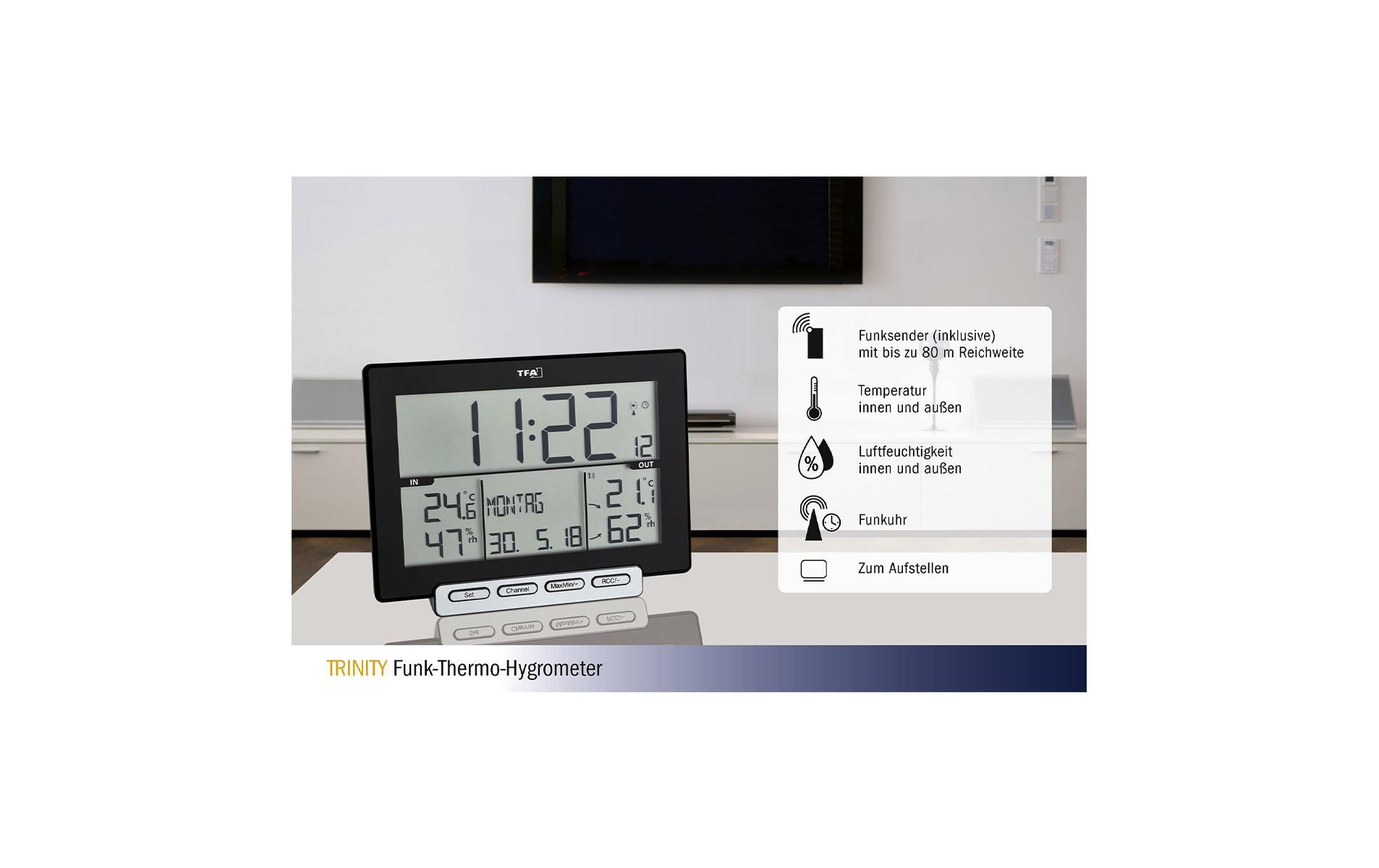 TFA Dostmann Thermo-/Hygrometer TRINITY