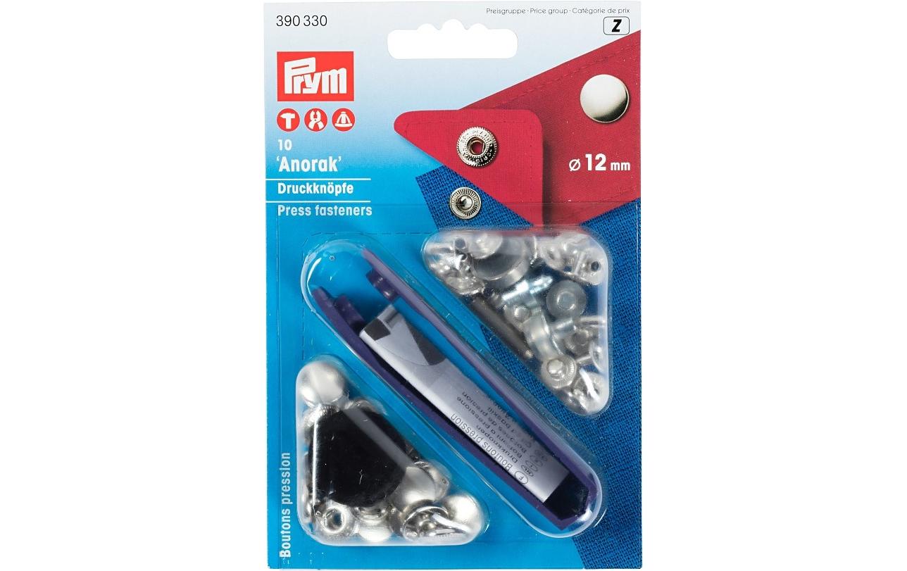 Prym Druckknöpfe Anorak 12 mm, 10 Stück
