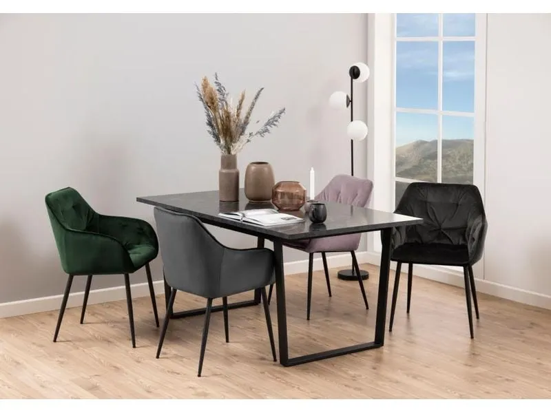 AC Design Tisch Amble 60 x 90 x 74 cm, Schwarz