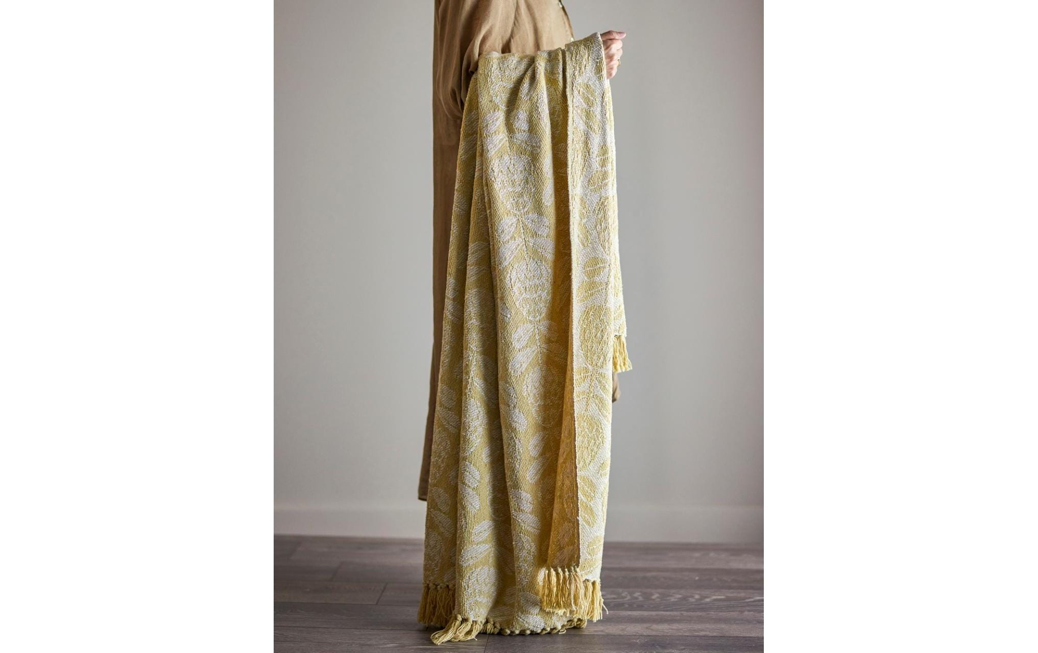 Bloomingville Tagesdecke Pratello, 155 x 130 cm, Gelb