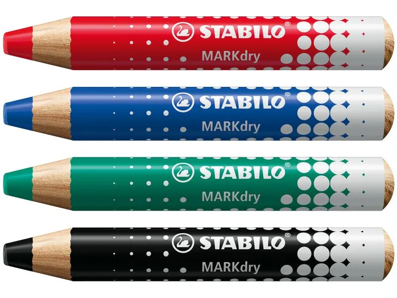 STABILO Whiteboard-Marker MARKdry 4er Etui STABILO Whiteboard-Marker MARKdry 4er Etui