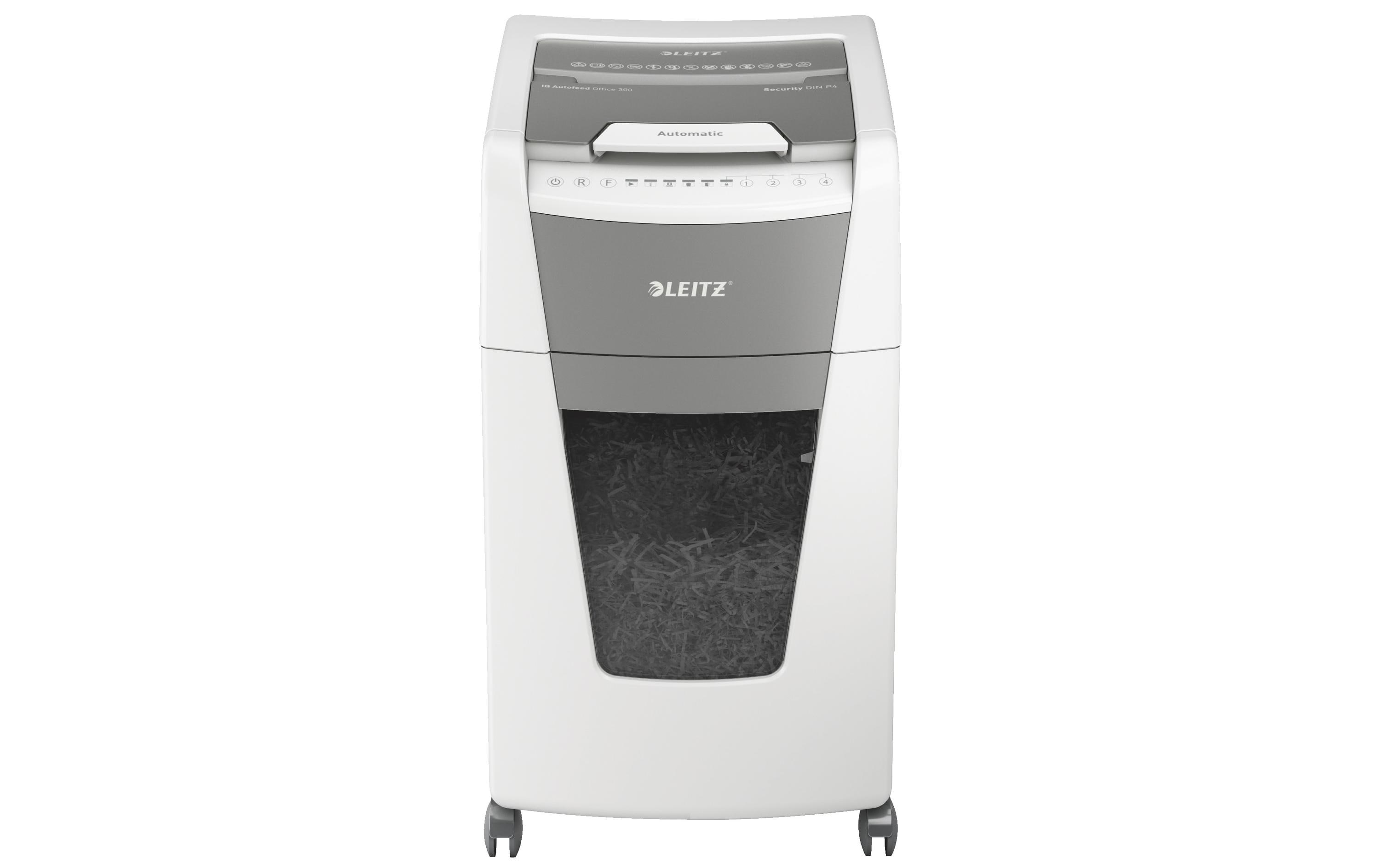 Leitz Bürogeräte Aktenvernichter IQ Autofeed Office 300, P-4, 300 Blatt Leitz Bürogeräte Aktenvernichter IQ Autofeed Office 300, P-4, 300 Blatt