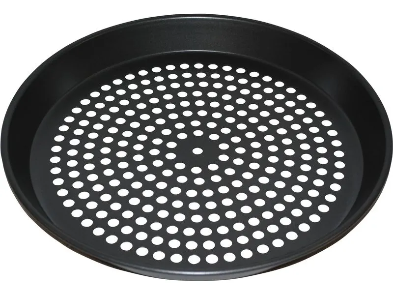 Stronghold Pizzablech gelocht 30 cm Schwarz Stronghold Pizzablech gelocht 30 cm Schwarz