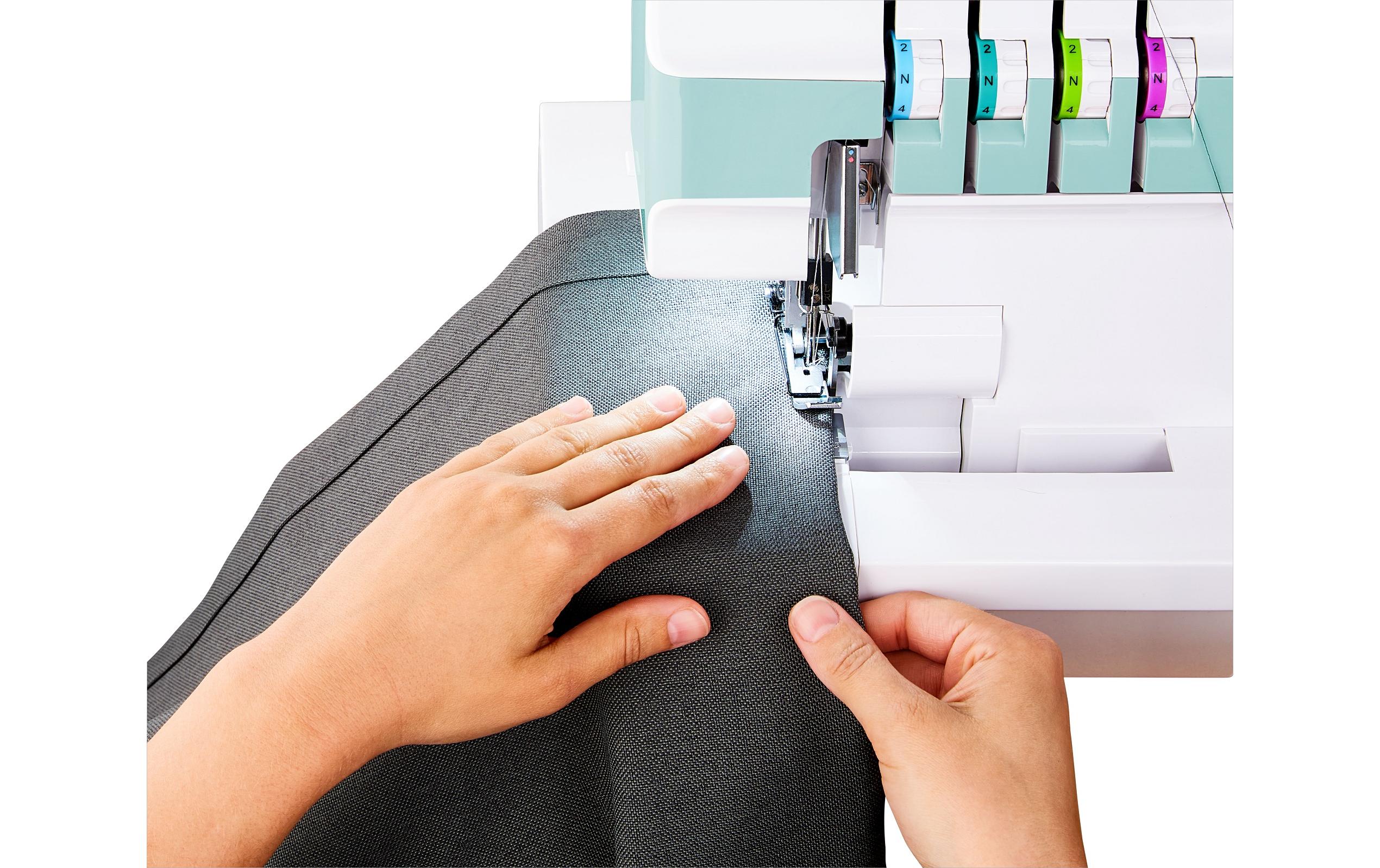 Medion Nähmaschine Life Overlock SO90 Weiss/Türkis