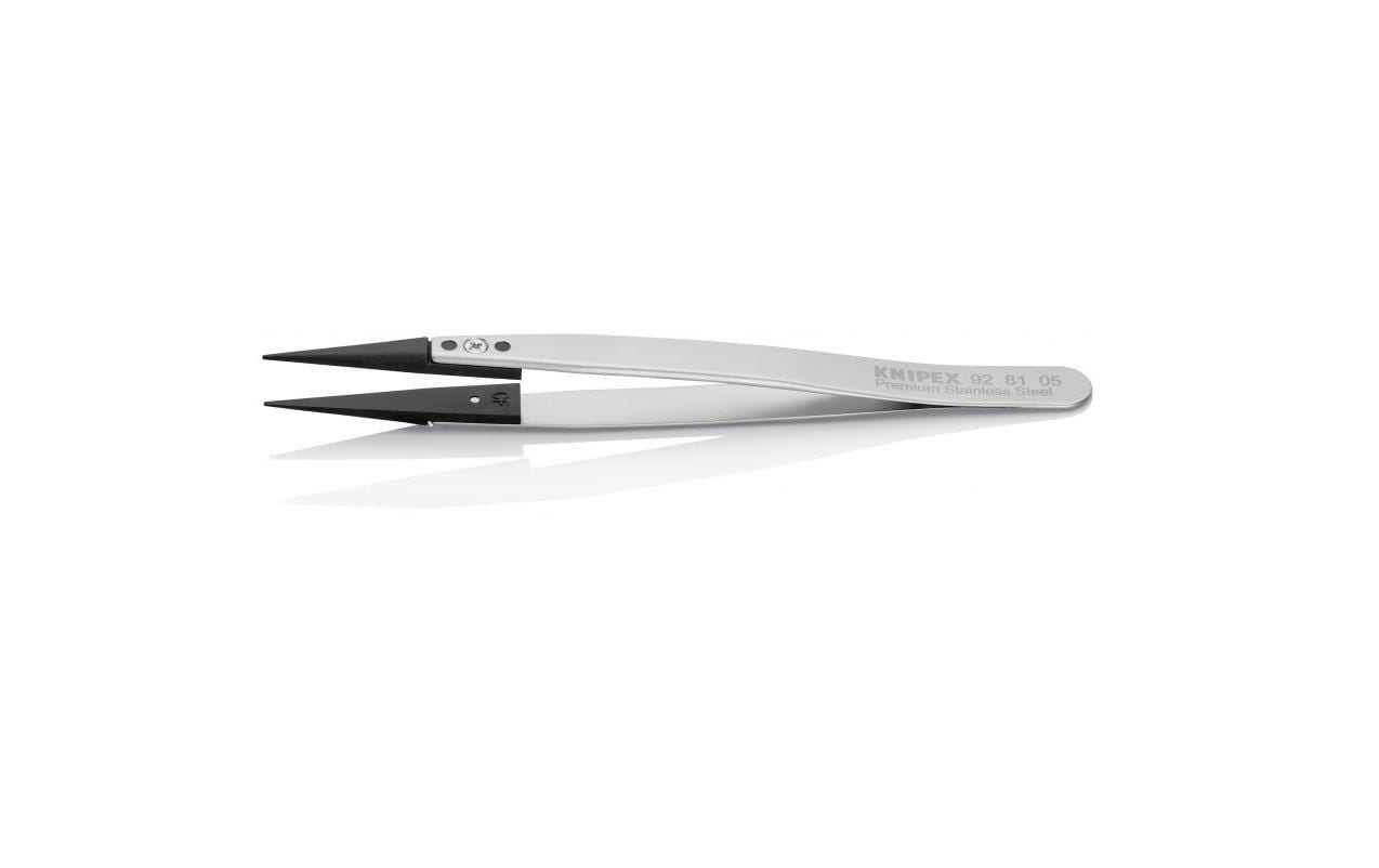 Knipex Pinzette mit Wechselspitzen, ESD, Gerade 130 mm
