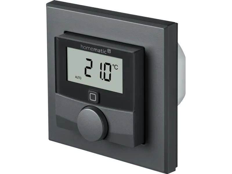 Homematic IP Funk-Thermostataktor Anthrazit, 230 V Homematic IP Funk-Thermostataktor Anthrazit, 230 V
