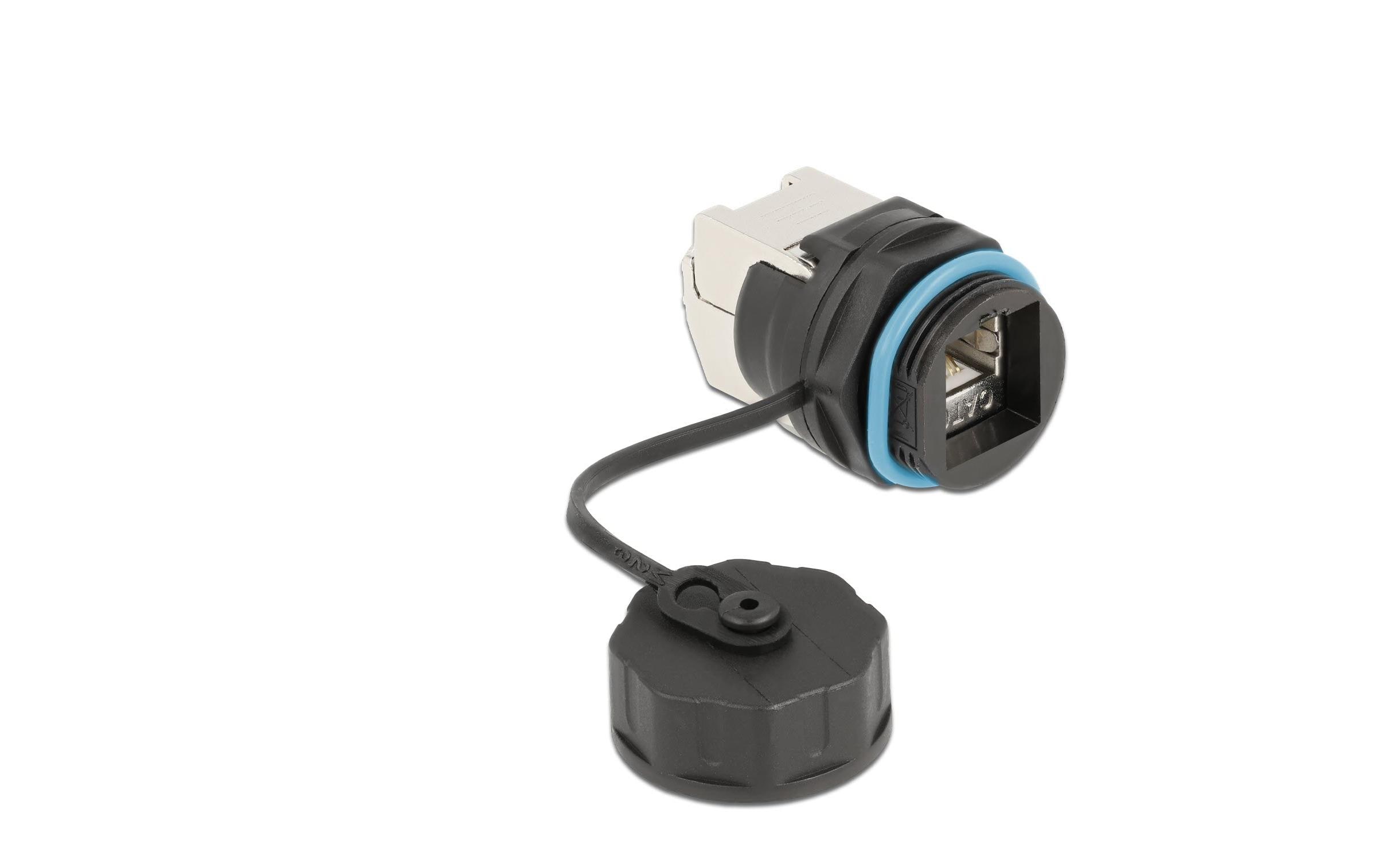 Delock Kabelverbinder RJ45 Buchse zu Cat.6A LSA 1 Stück, Blau Delock Kabelverbinder RJ45 Buchse zu Cat.6A LSA 1 Stück, Blau