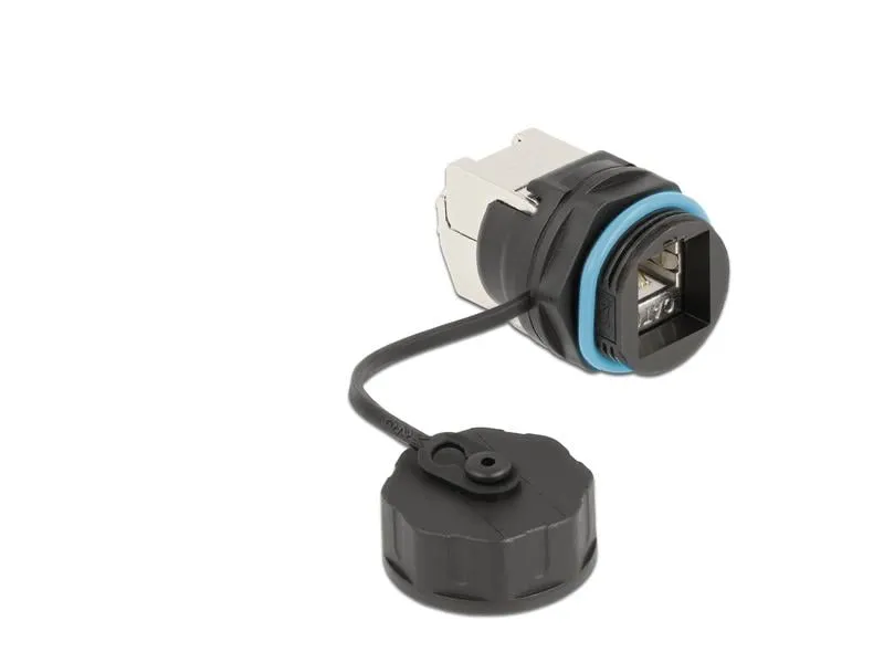 Delock Kabelverbinder RJ45 Buchse zu Cat.6A LSA 1 Stück, Blau Delock Kabelverbinder RJ45 Buchse zu Cat.6A LSA 1 Stück, Blau