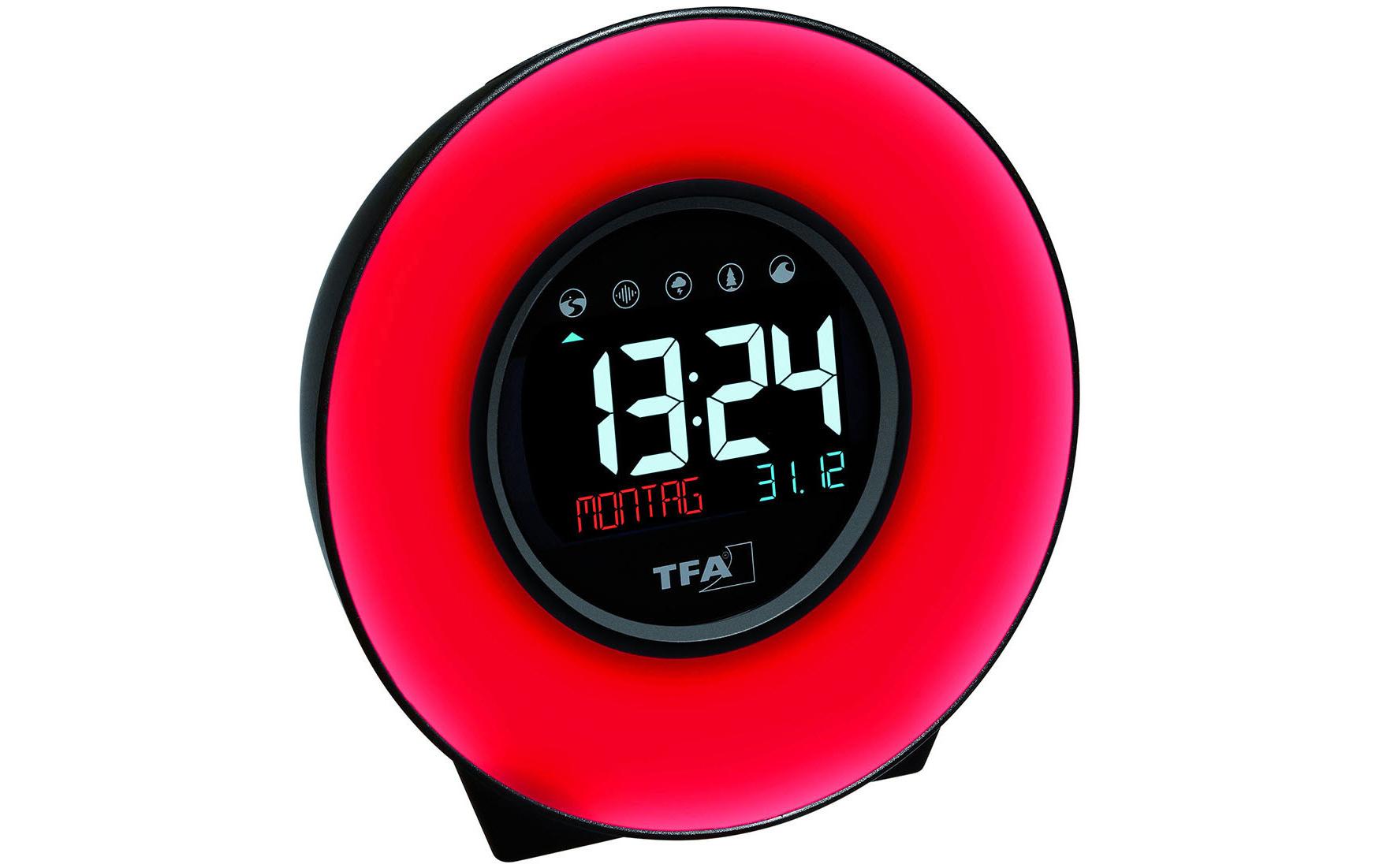 TFA Dostmann Wecker Moodlight mit Farbwechsel