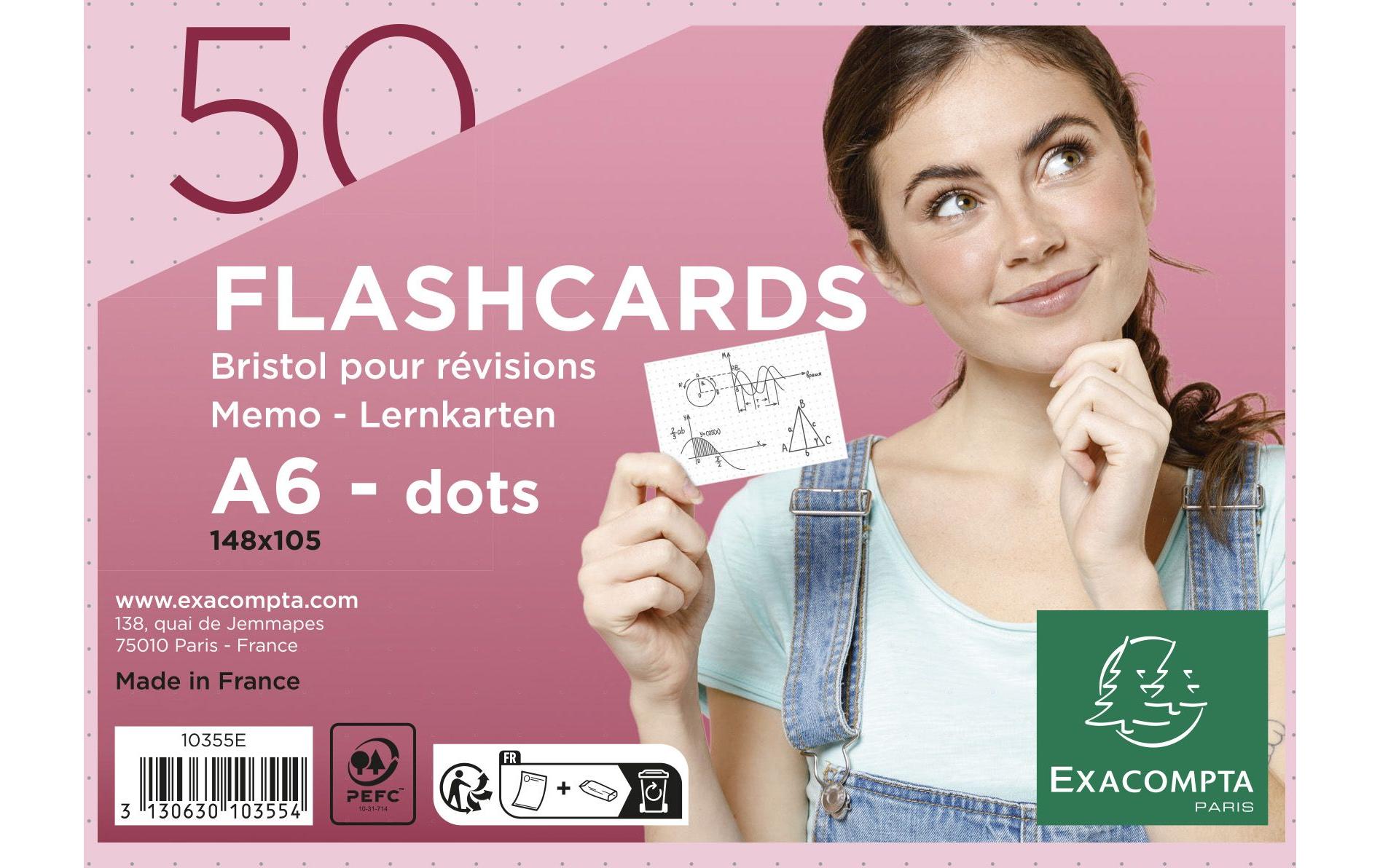 Exacompta Karteikarten Dot, Rosa Exacompta Karteikarten Dot, Rosa