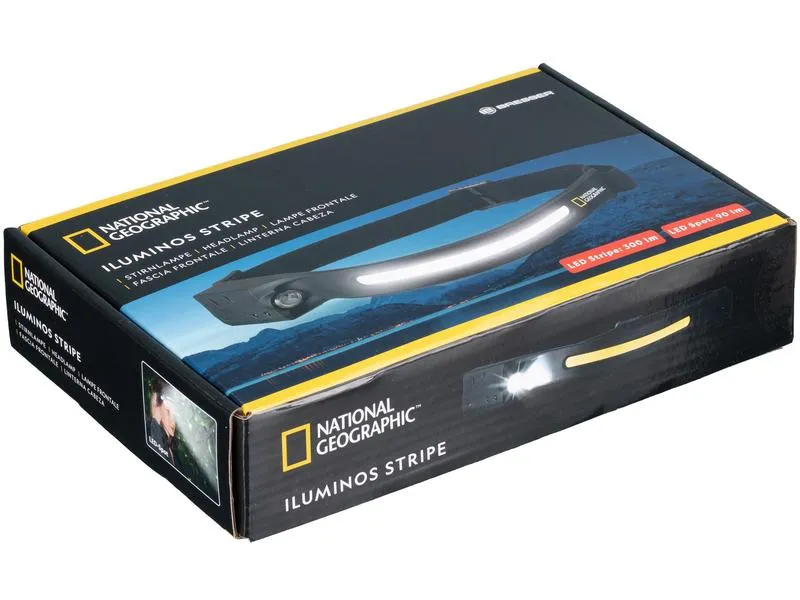 National Geographic Stirnlampe National Geographic Iluminos Stripe Schwarz National Geographic Stirnlampe National Geographic Iluminos Stripe Schwarz