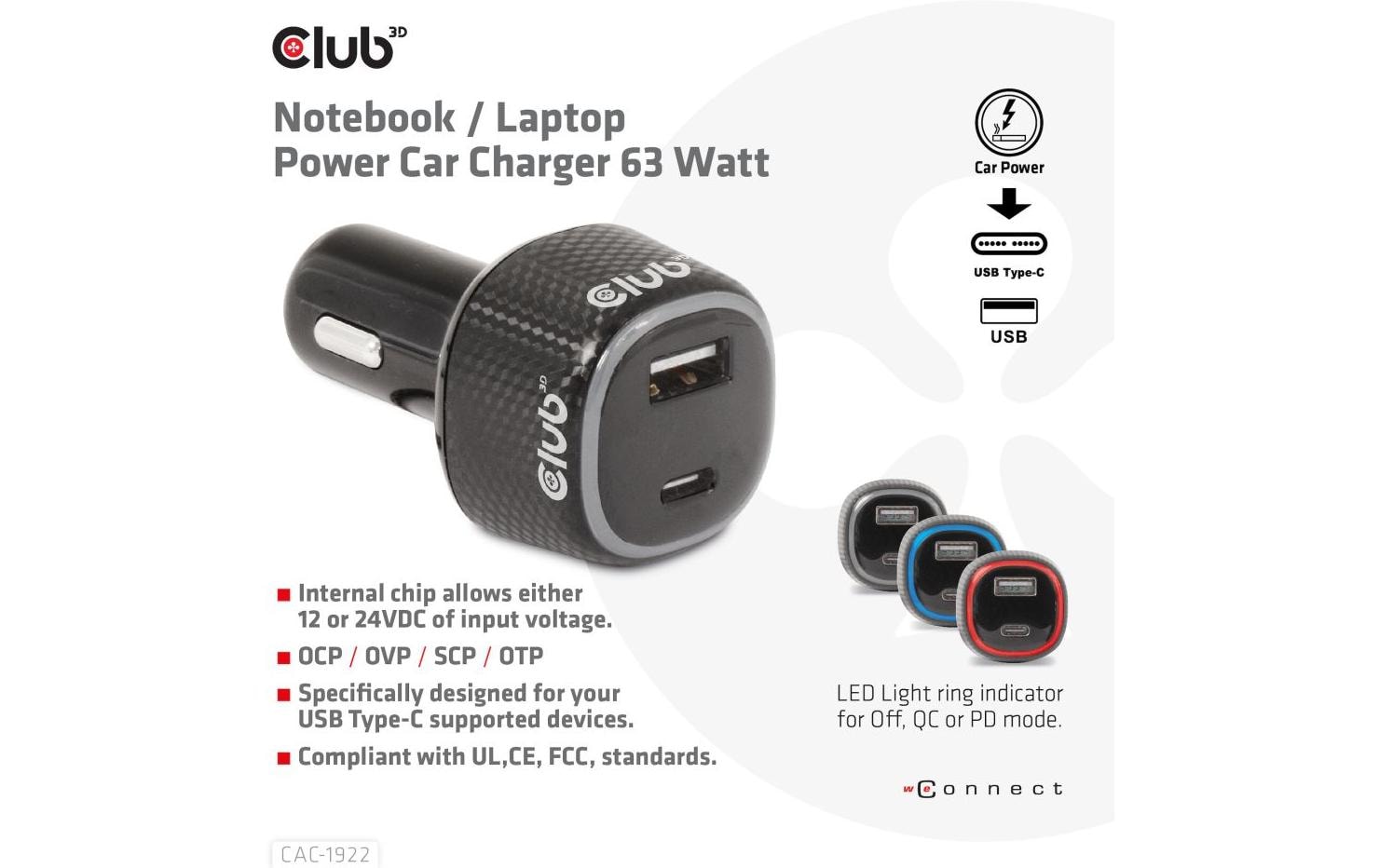 Club 3D Autoladegerät CAC-1922 Club 3D Autoladegerät CAC-1922