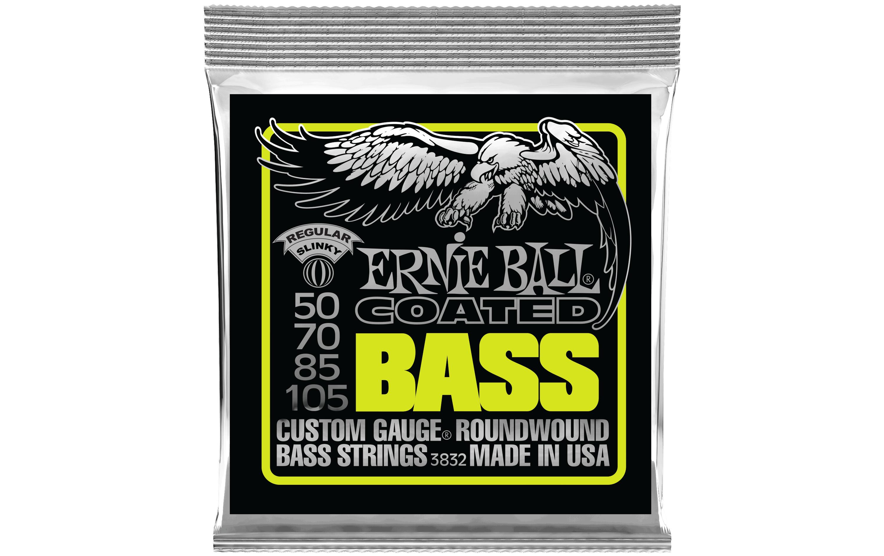 Ernie Ball Basssaiten 3832 Slinky Coated Bass – Regular 50-105
