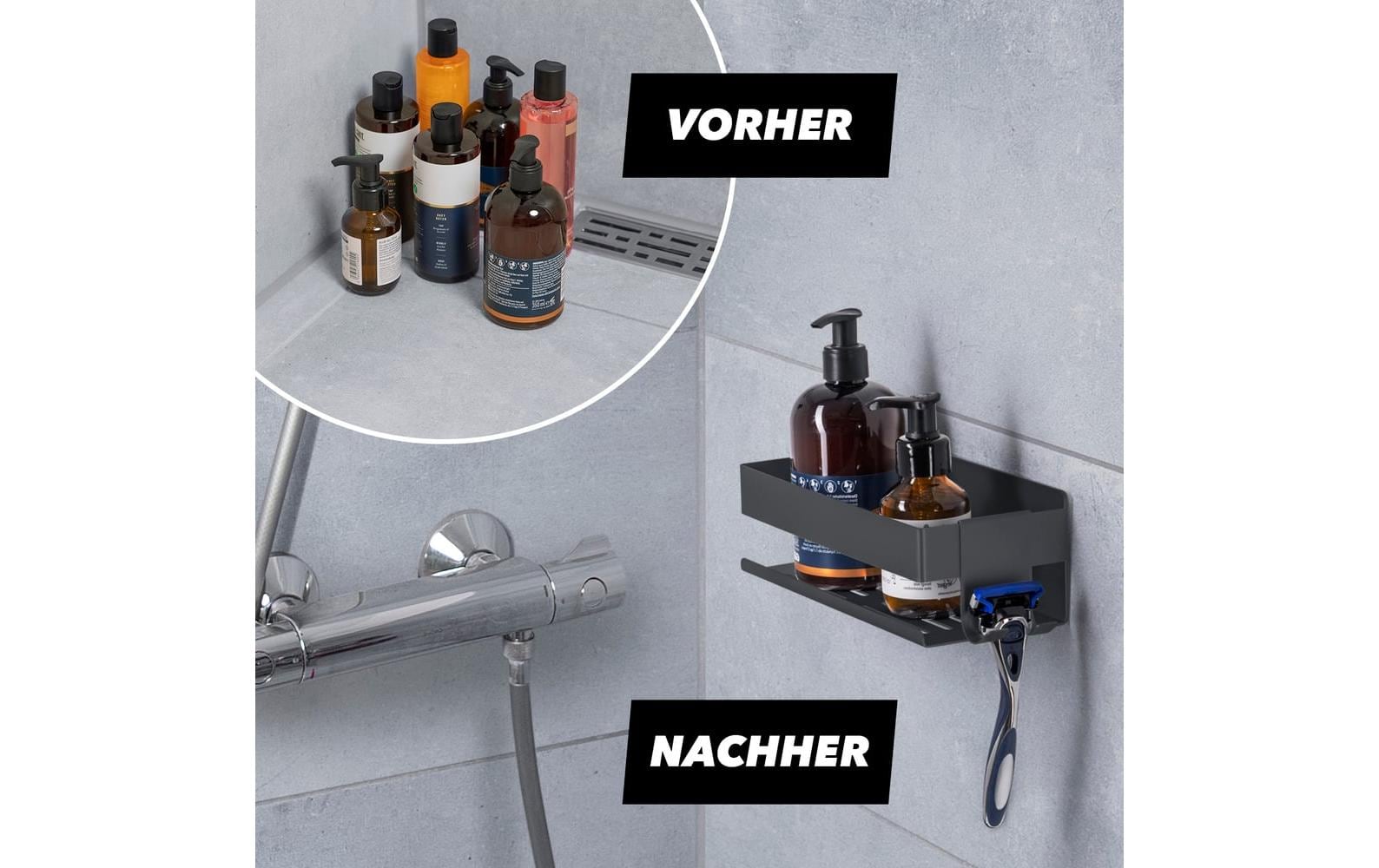 Benkstein Einzel-Duschorganizer Schwarz