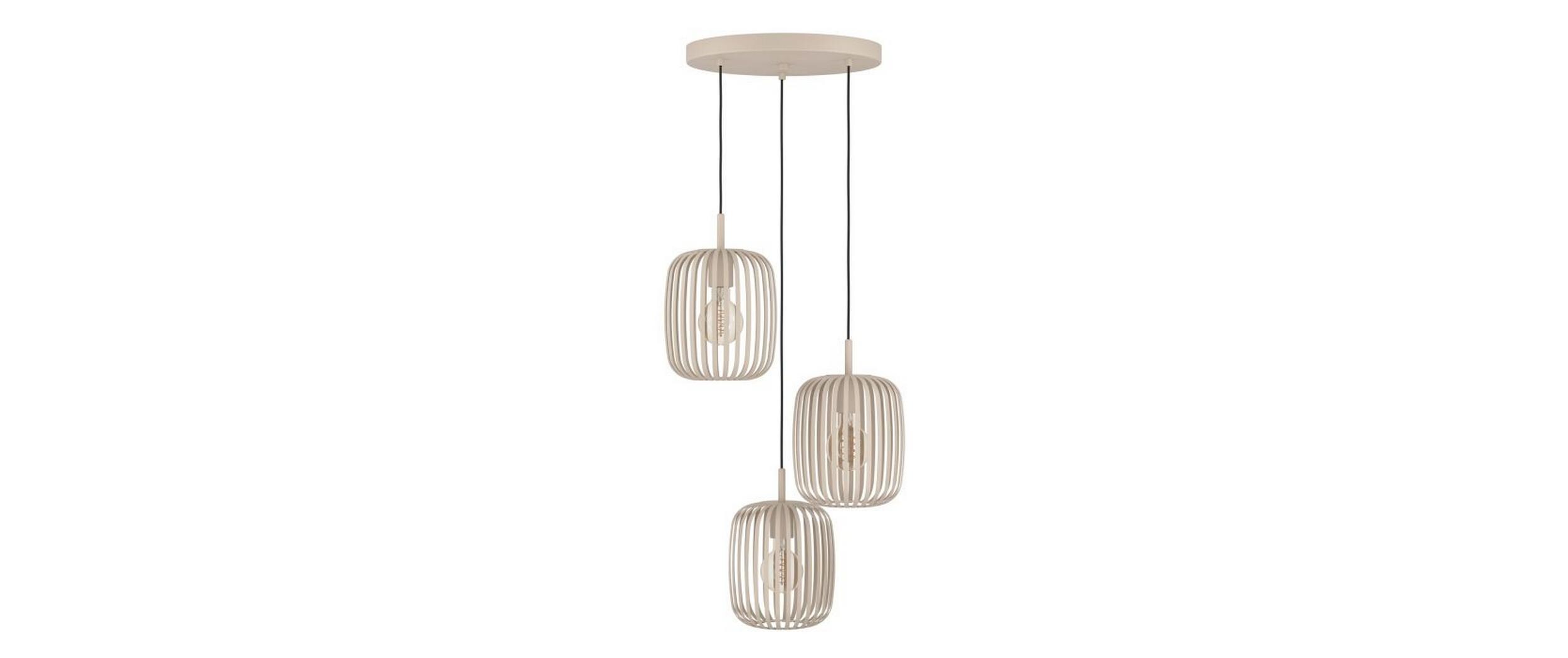 EGLO Leuchten Pendelleuchte ROMAZZINA beige exkl. E27 3x40W