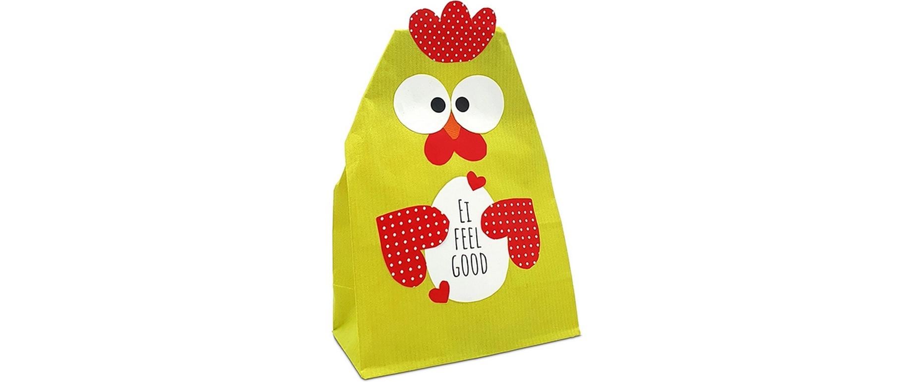Braun + Company Papiertüte 2-er Set Huhn, Gelb