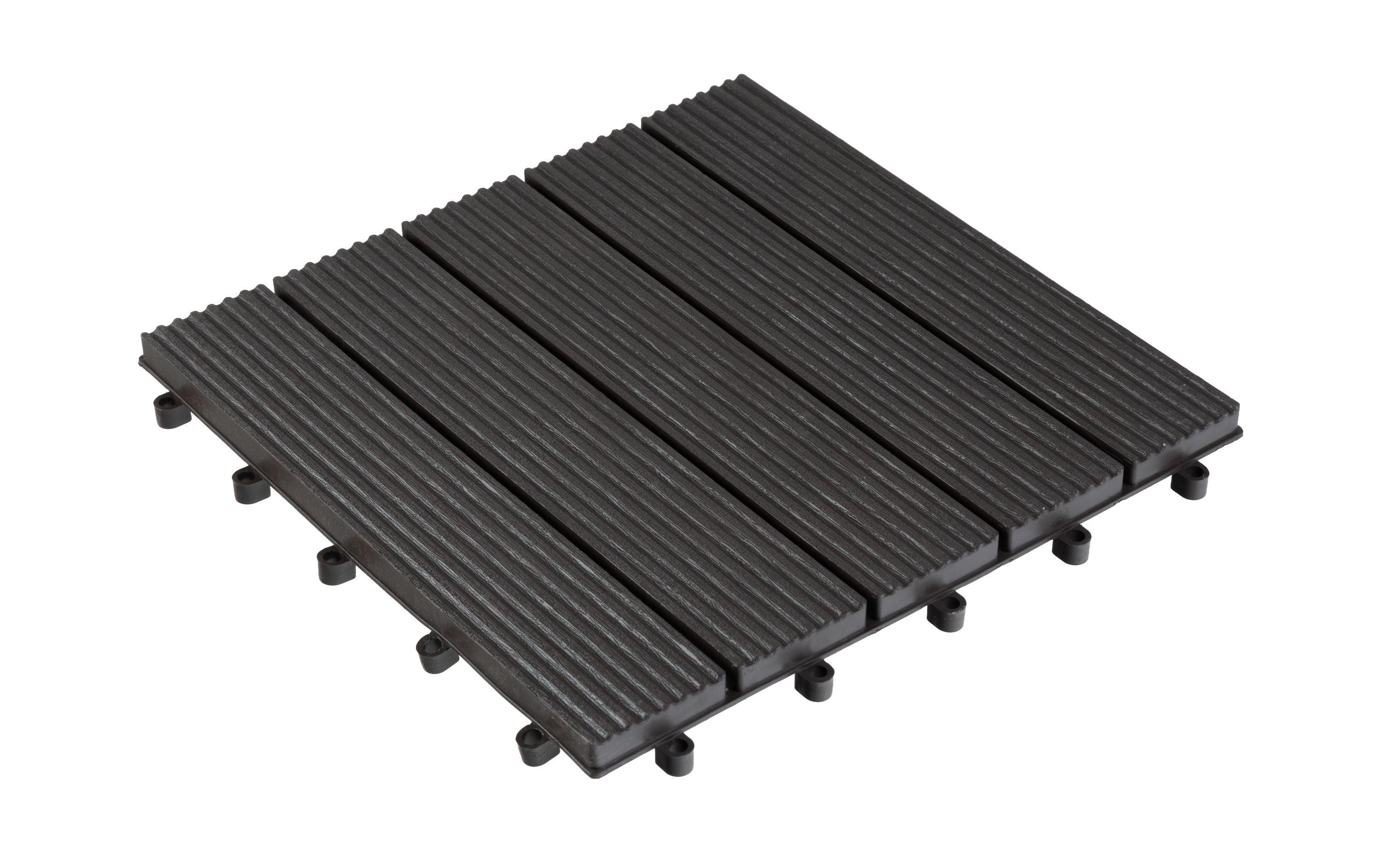 COCON Balkon-& Terrassenplatten Braun, 30 x 30 cm, 6 Stück COCON Balkon-& Terrassenplatten Braun, 30 x 30 cm, 6 Stück