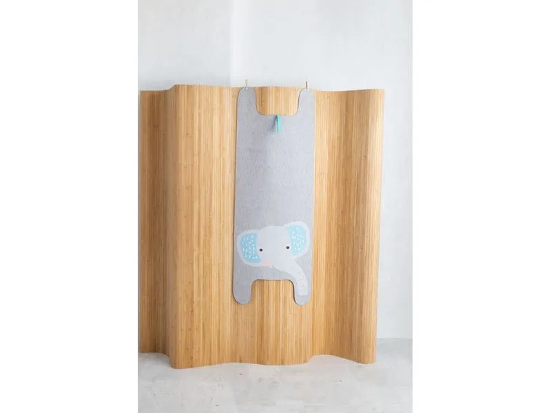 Yogitier Eddy der Elefant Naturkautschuk Mikrofaser-Velours Blau Yogitier Eddy der Elefant Naturkautschuk Mikrofaser-Velours Blau