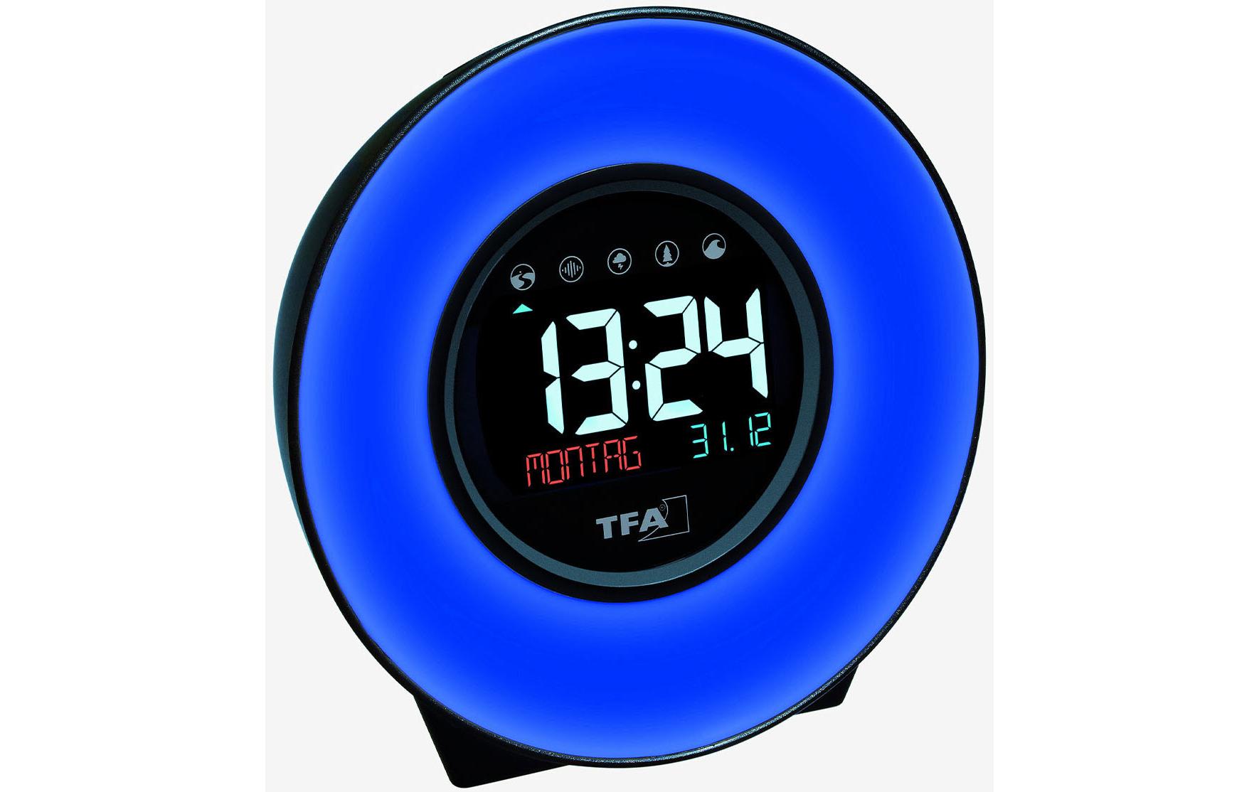 TFA Dostmann Wecker Moodlight mit Farbwechsel