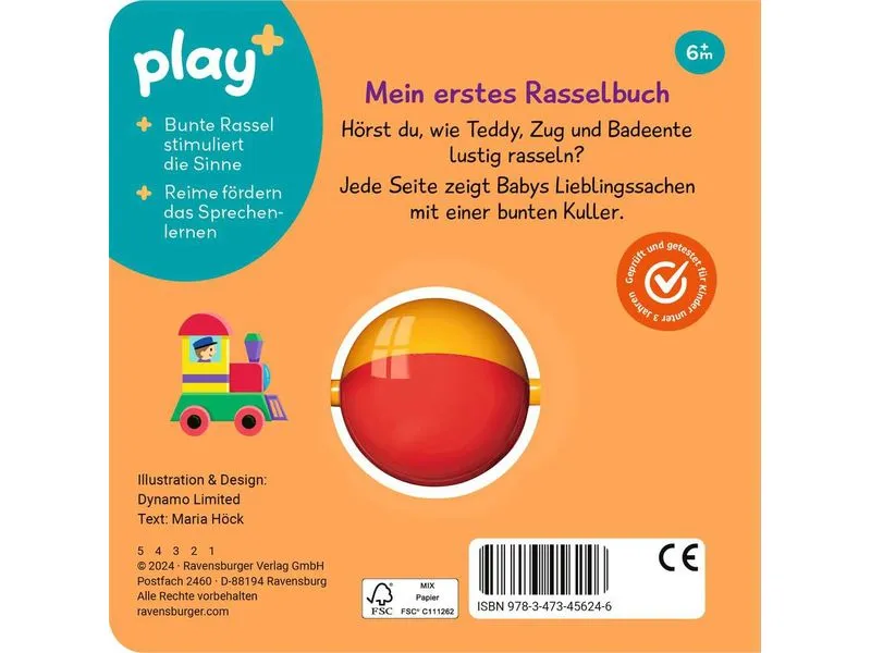 play+ Bilderbuch schütteln, rasseln, spielen: Erste Sachen
