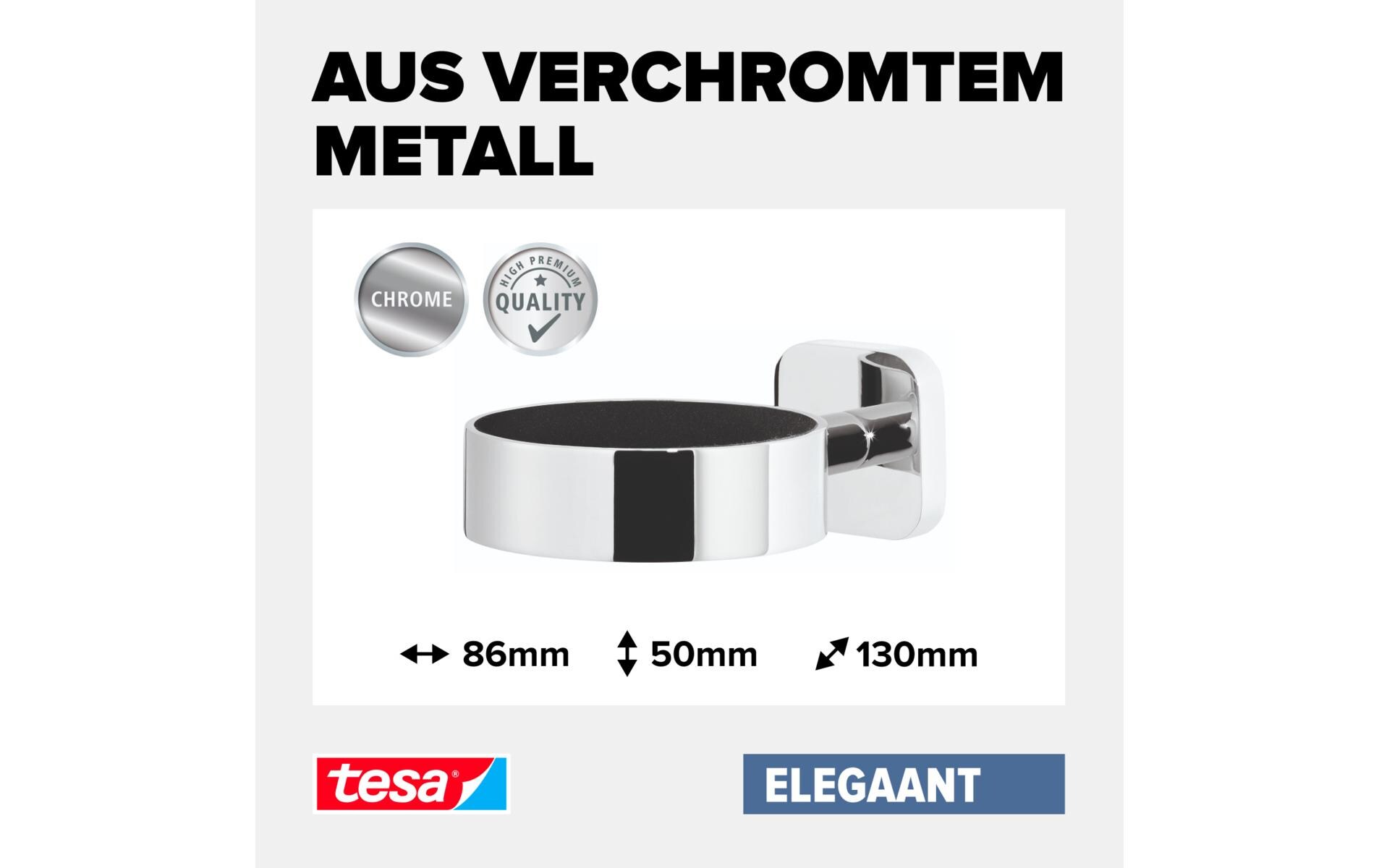 tesa ELEGAANT Silber, ohne Bohren