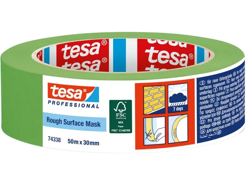 tesa Malerband Krepp für raue 50 mm x 50 m tesa Malerband Krepp für raue 50 mm x 50 m