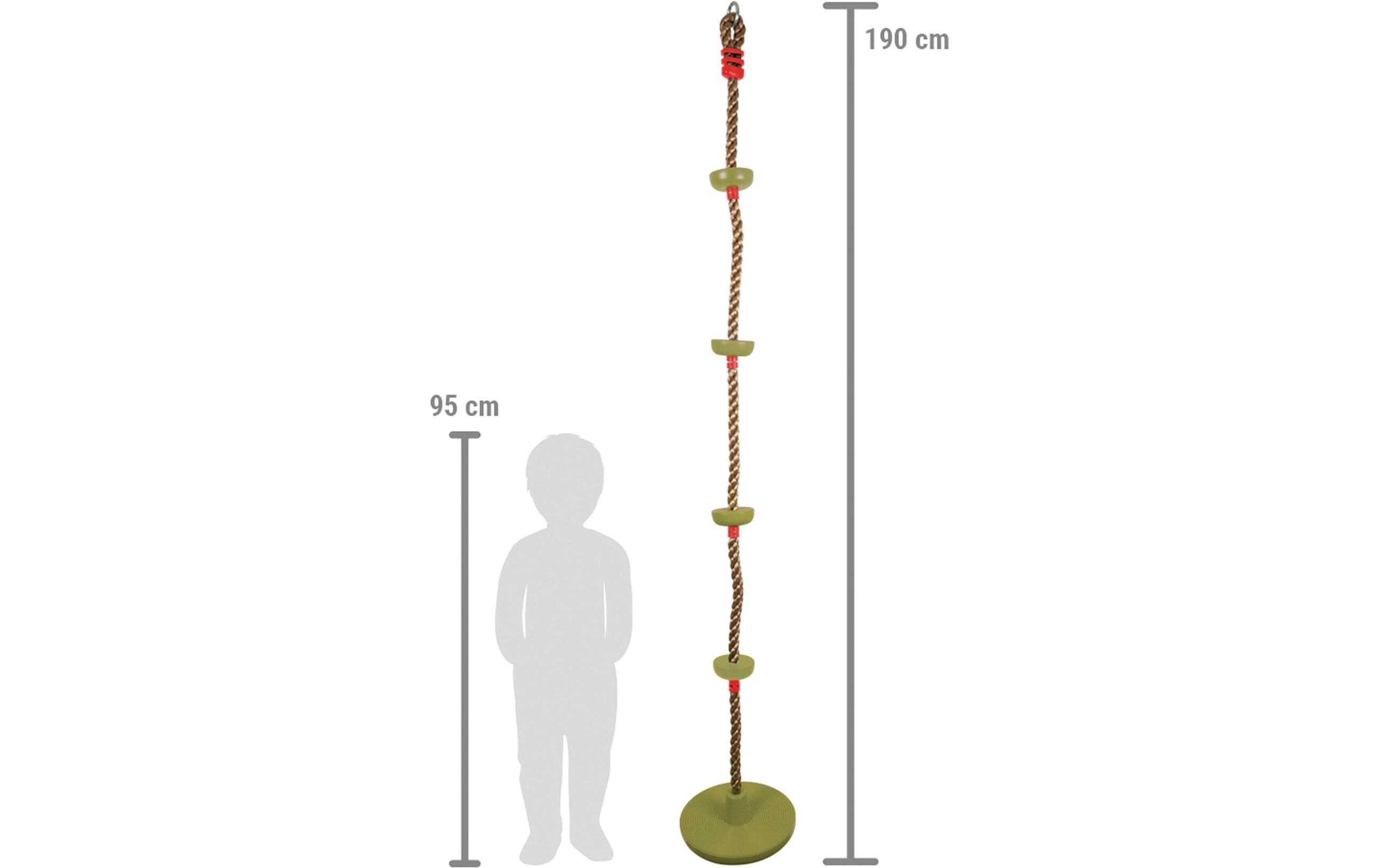 small foot Tellerschaukel mit Kletterseil small foot Tellerschaukel mit Kletterseil