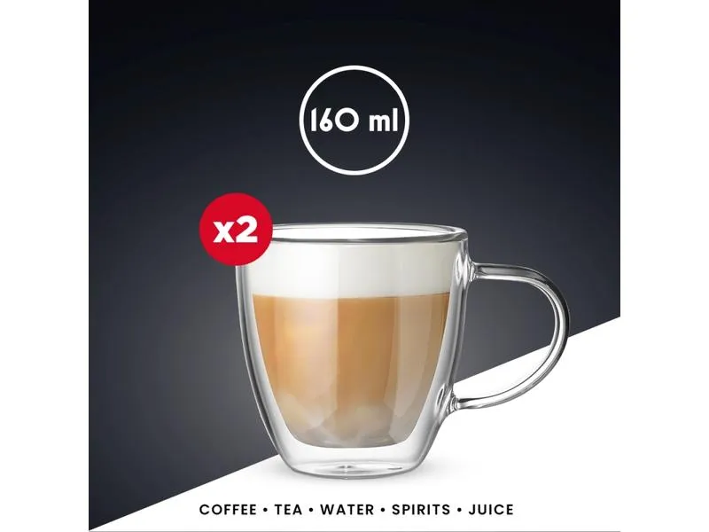 Bialetti Cappuccinotasse Capri 160 ml, 1 Stück, Transparent Bialetti Cappuccinotasse Capri 160 ml, 1 Stück, Transparent