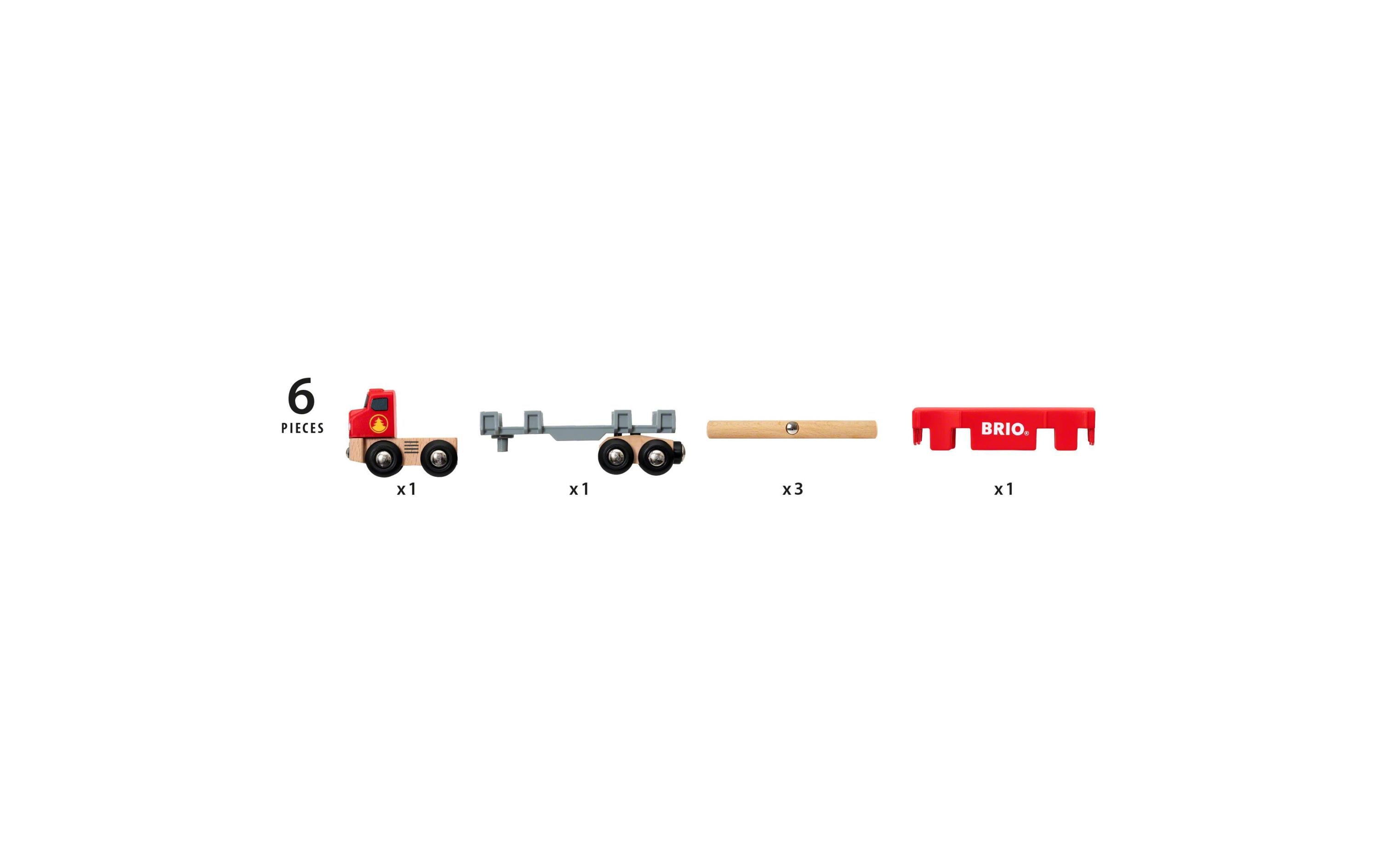 BRIO BRIO World Holztransporter mit Magnetladung
