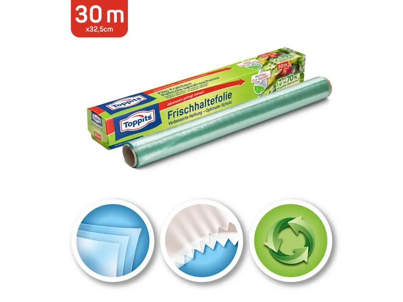Toppits Frischhaltefolie 1 Stück, Transparent