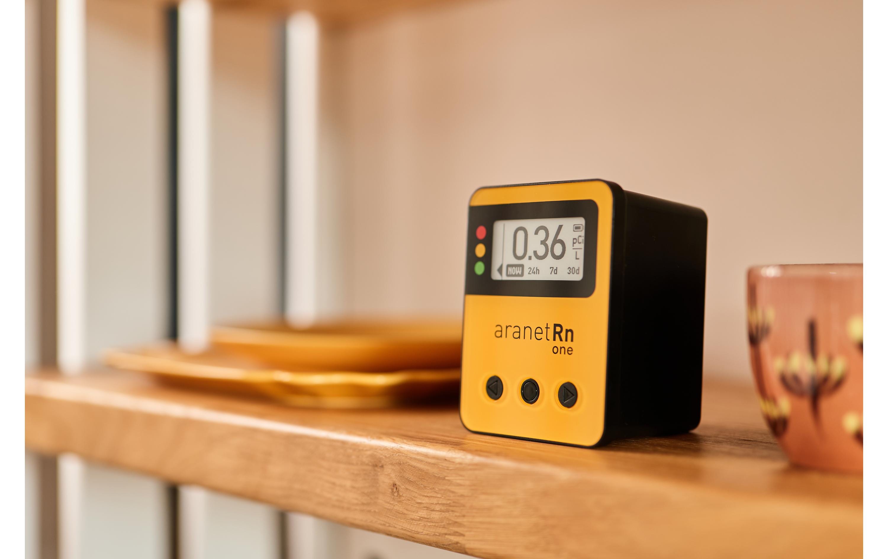 Aranet Radondetektor Aranet Radon One Sensor HOME Gelb