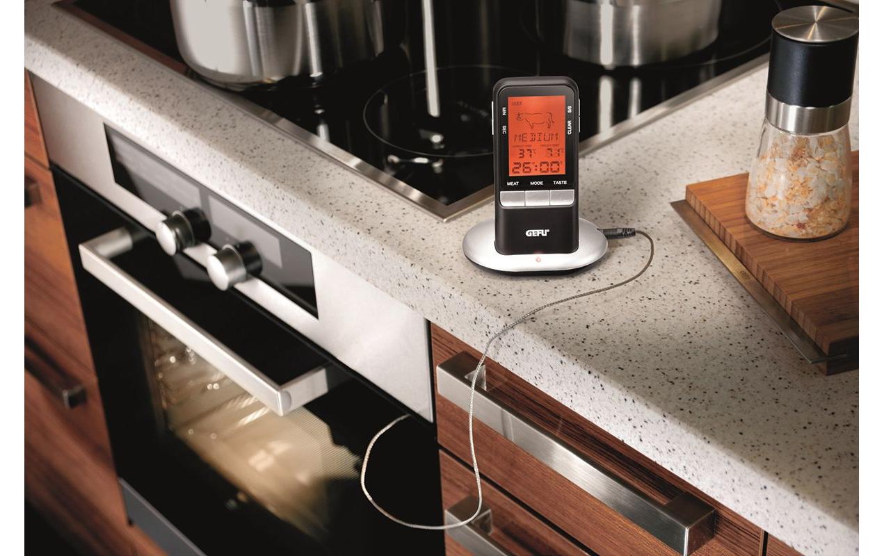 GEFU Fleischthermometer Digitales Funk-Bratenthermometer HÄNDI