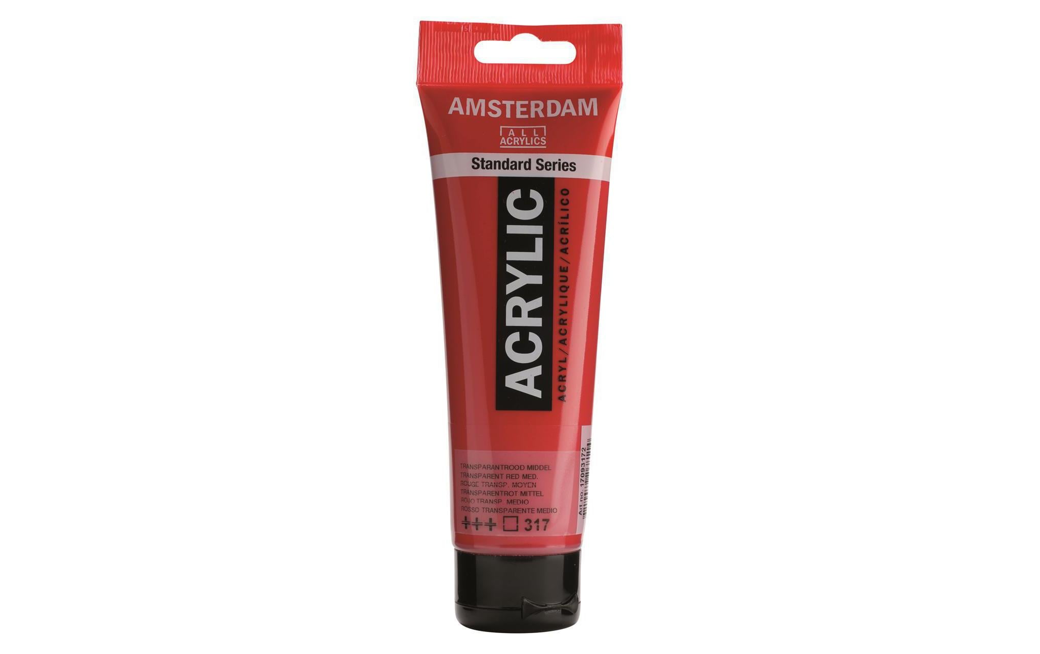 Amsterdam Acrylfarbe Standard 317 Rot transparent, 120 ml Amsterdam Acrylfarbe Standard 317 Rot transparent, 120 ml