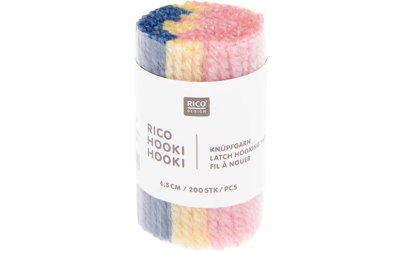 Rico Design Rico Hooki Hooki Knüpfgarn, marmoriert Rosa
