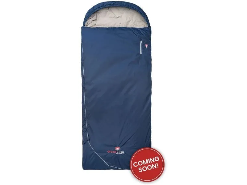 Grüezi Bag Schlafsack Wolle Camp Comf XXL 4 °C L 190 cm, Blau